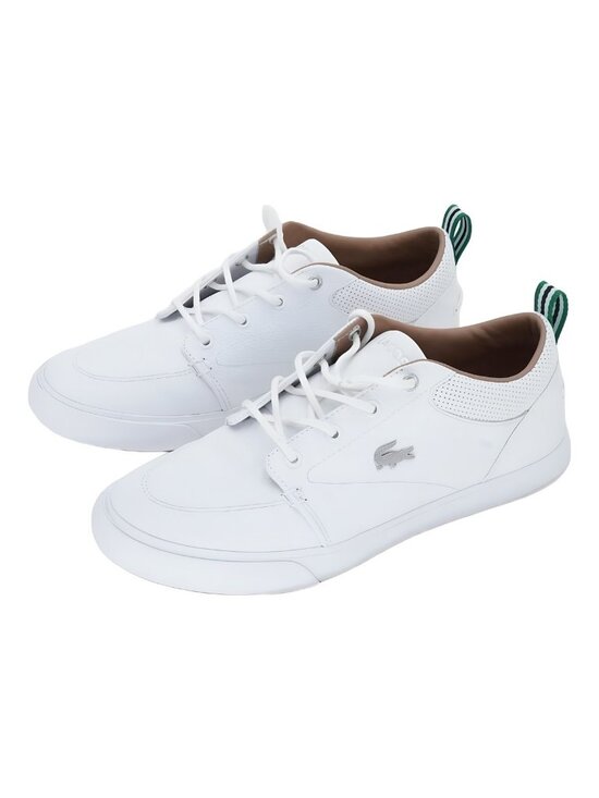 Lacoste Men\'s Bayliss Leather Perforated Collar Sneakers White Size 8M main image 6